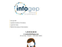 Tablet Screenshot of infogep.com